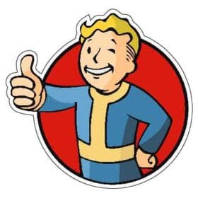 Fallout Vault Boy Valut-Tec Vinyl Sticker Decal
