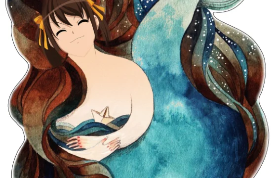 Fanсy Anime Mermaid vinyl sticker