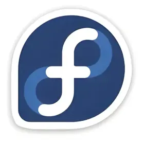 Fedora Linux Logo Open Source OS Developer Geek Tech Programmer Coding Hacker Aesthetic vinyl sticker