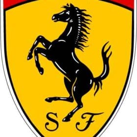 Scuderia Ferrari Logo vinyl sticker /Ferrari Emblem printed vinyl decal label