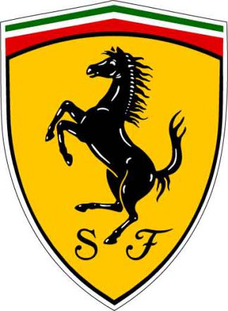 Scuderia Ferrari Logo vinyl sticker /Ferrari Emblem printed vinyl decal label
