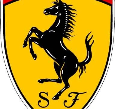 Scuderia Ferrari Logo vinyl sticker /Ferrari Emblem printed vinyl decal label