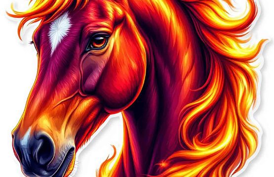 Fire Horse Logo vinyl sticker printed decal