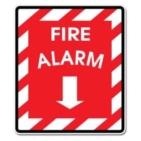 Fire Alarm Sign Wall Window Car Vinyl Sticker