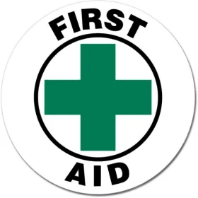 First Aid Cross Round Sign Wall Window Car Vinyl Sticker Decal