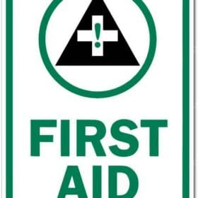First Aid Station Tall Sign Wall Window Car Vinyl Sticker