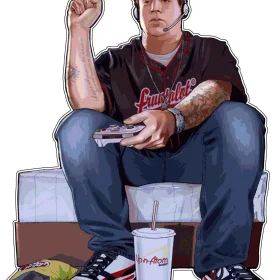 Five Brand New GTA FAN Vinyl sticker