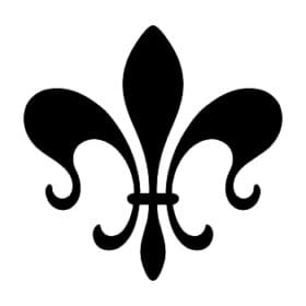 Fleur De lis royal Religious lily-flower emblematic Cutout Vinyl Decal.JPG