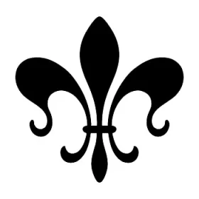 Fleur De lis royal Religious lily-flower emblematic Cutout Vinyl Decal.JPG