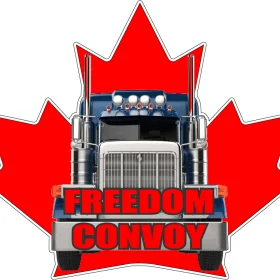 Canadian Freedom Convoy Logo Truckers Protests In Ottawa Vinyl Sticker