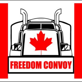 Freedom Convoy Support Canadian Flag Maple Leaf vinyl sticker