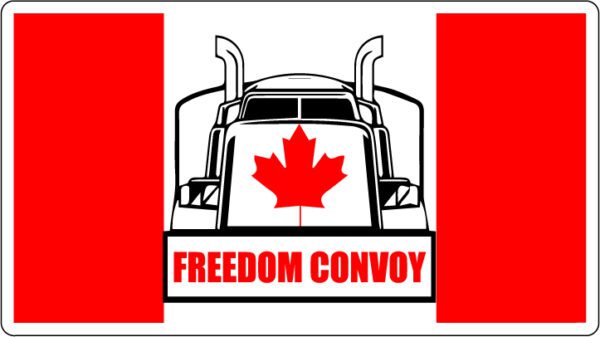 Freedom Convoy Support Canadian Flag Maple Leaf vinyl sticker