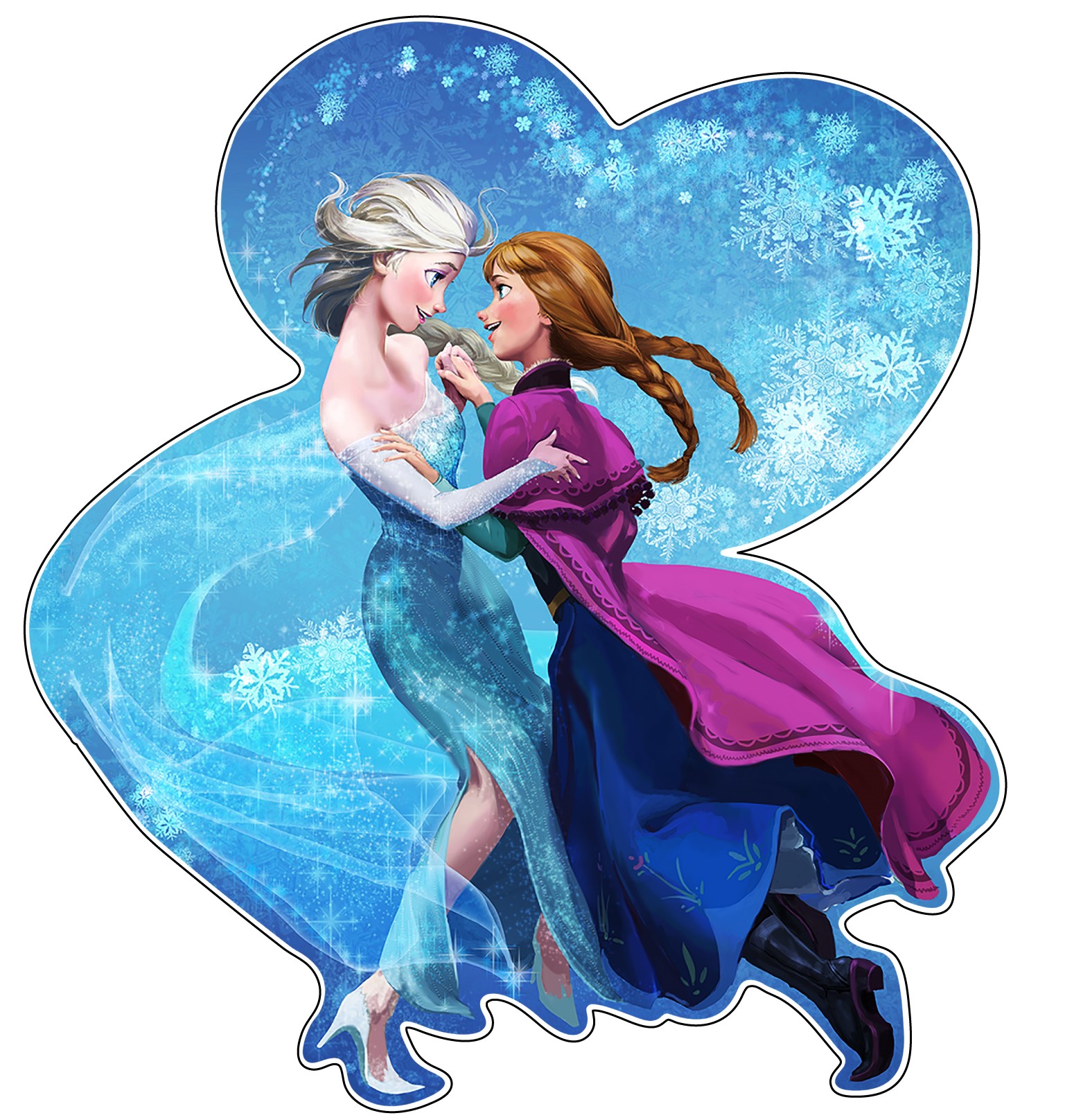 Frozen Elsa Anna Disney vinyl sticker printed vinyl decal AG Design