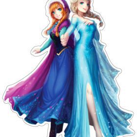 Frozen Elsa Anna Cute Sisters Illustrations Princesses Of Arendelle Fan Art vinyl sticker