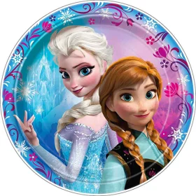 Frozen Movie Elsa and Anna Plate