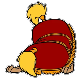 Fru-Fru-Beauty-And-The-Beast-Dog-vinyl-sticker