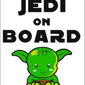 Future Jedi On Board Star Wars Yoda Sign vinyl sticker