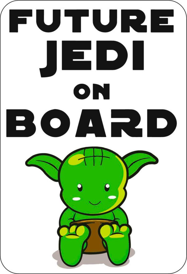 Future Jedi On Board Star Wars Yoda Sign vinyl sticker