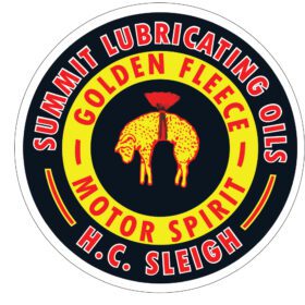 GOLDEN FLEECE HANGING RAM vinyl sticker