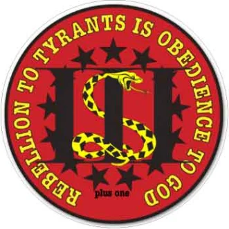 Gadsden Snake Three Percent Plus ONE Vinyl Sticker