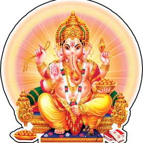 Lord Ganesha Meditation Lucky Vedic Aura Elephant Vinyl Sticker