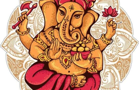 Lord Ganesh God of New Beginnings Wisdom And Luck Remover Of Obstacles Oṃ Shri Gaṇesaya Namaḥ Ganapati Vighneshvara Pillaiyar vinyl sticker