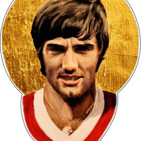 George Best Football Icon Player vinyl sticker