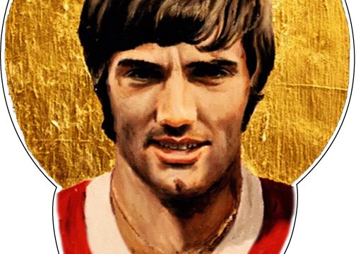 George Best Football Icon Player vinyl sticker