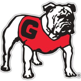 Georgia Bulldog 2 NCAA Logo vinyl sticker