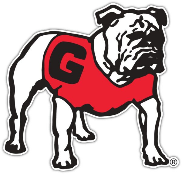 Georgia Bulldog 2 NCAA Logo vinyl sticker