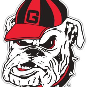Georgia Bulldogs 8 NCAA Logo vinyl sticker