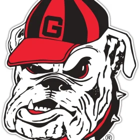 Georgia Bulldogs 8 NCAA Logo vinyl sticker