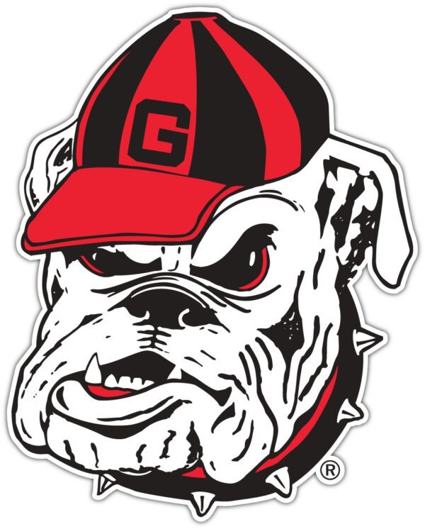 Georgia Bulldogs 8 NCAA Logo vinyl sticker