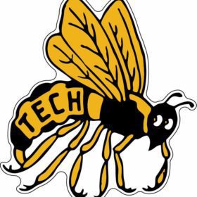 Georgia Tech Yellow 4 NCAA Logo vinyl sticker
