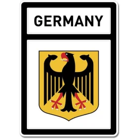 Germany Crest Coat of Arms Black Wall Window Car Sticker Decal