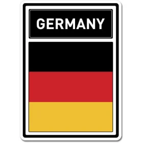 Germany Crest Flag White Wall Window Car Vinyl Sticker Decal