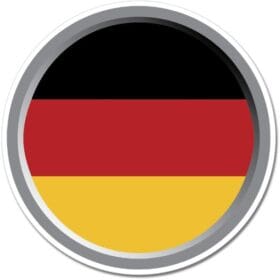 Germany Round Flag Wall Window Car Vinyl Sticker Decal