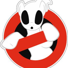 Ghostbusters My Little Pony vinyl sticker