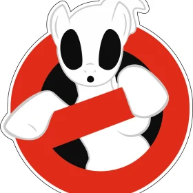 Ghostbusters My Little Pony vinyl sticker