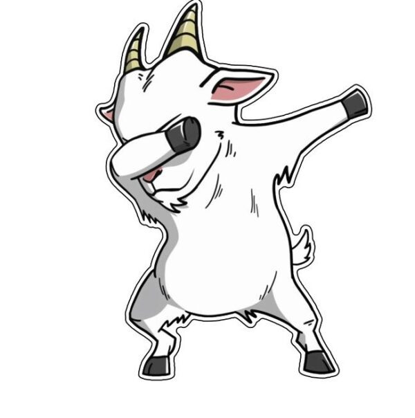 Goat Dabbing Funny Animals vinyl