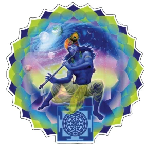 Gods Of Planets Krishna December vinyl sticker