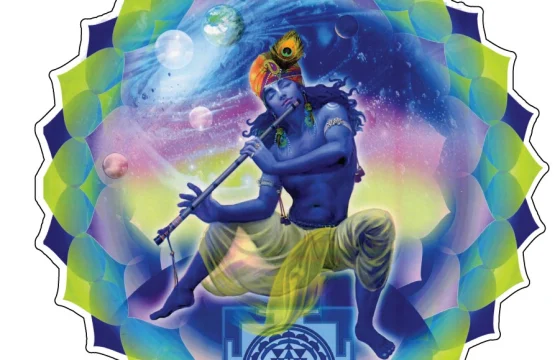 Gods Of Planets Krishna December vinyl sticker
