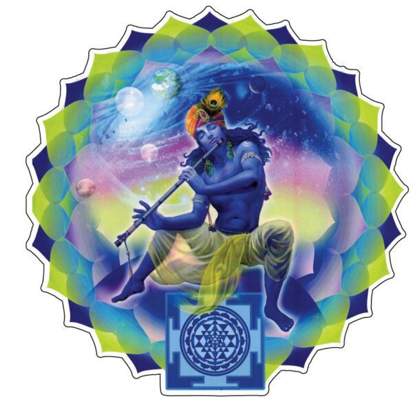 Gods Of Planets Krishna December vinyl sticker