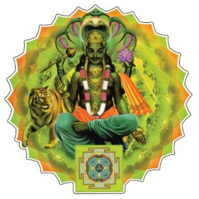Gods Of Planets Rahu October vinyl sticker