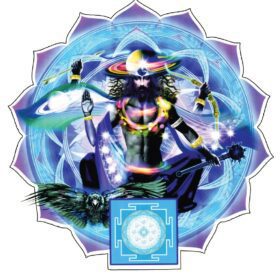 Gods Of Planets Shani February vinyl sticker