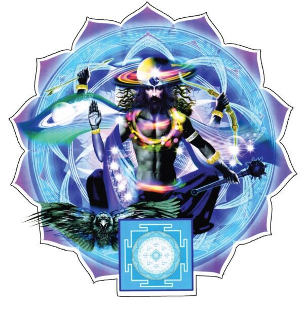 Gods Of Planets Shani February vinyl sticker