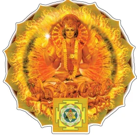 Gods Of Planets Surya August vinyl sticker