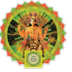 Gods Planets Buddha June vinyl sticker