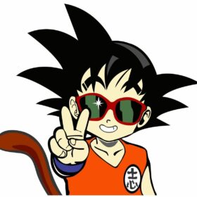Dragon Ball Z Goku Kid vinyl sticker