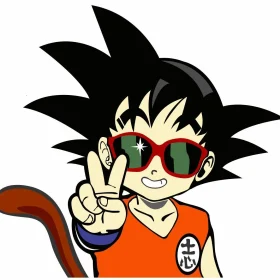 Dragon Ball Z Goku Kid vinyl sticker